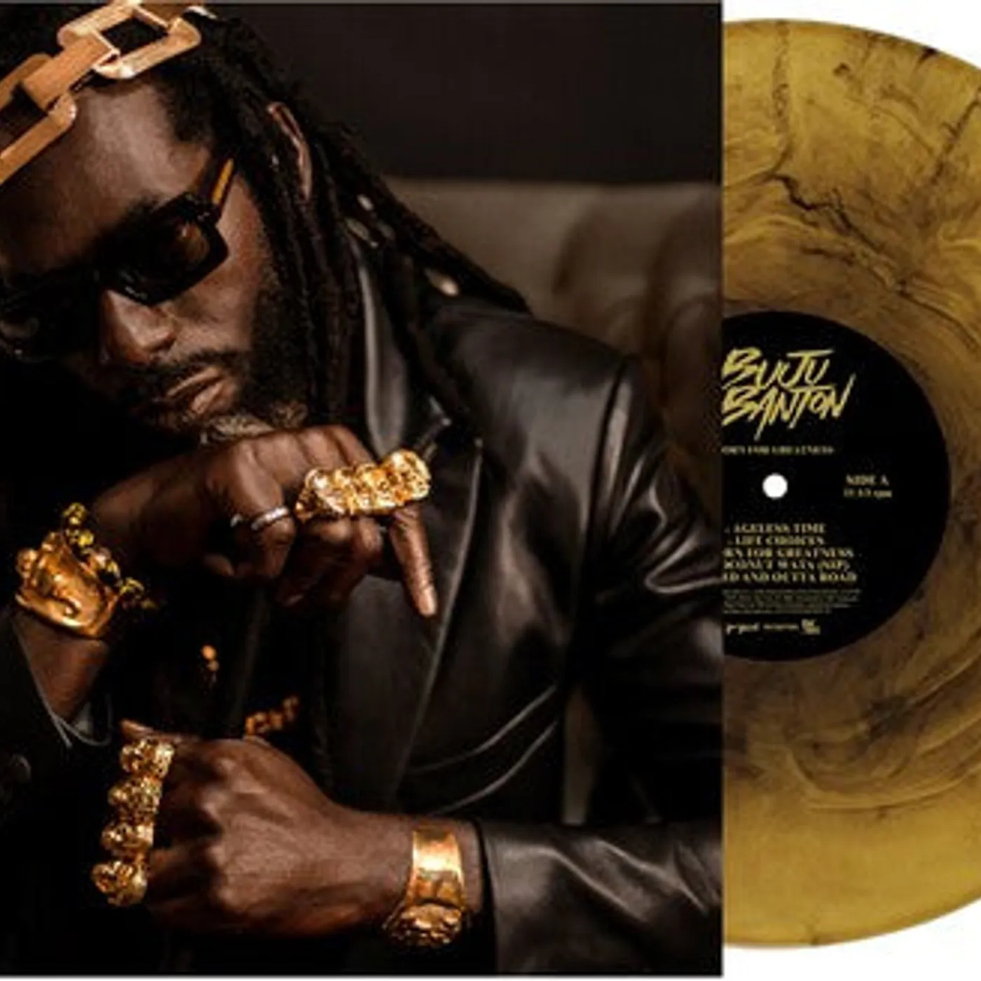 Buju Banton LP Vinyl - Born For Greatness (Blk) (Coloured Vinyl) (Gol)