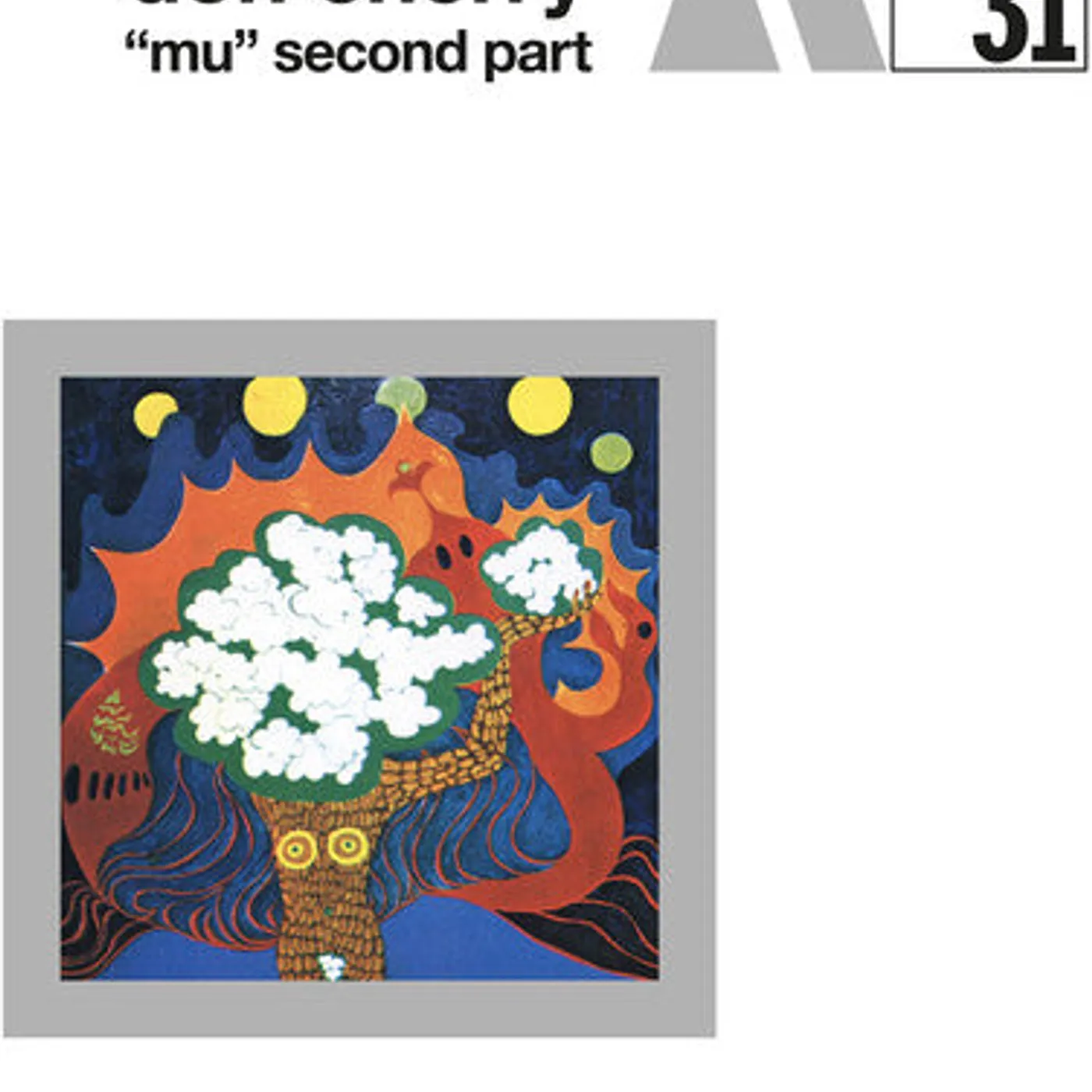 Don Cherry LP Vinyl - Mu Second Part (Coloured Vinyl) (Ogv) (Org)