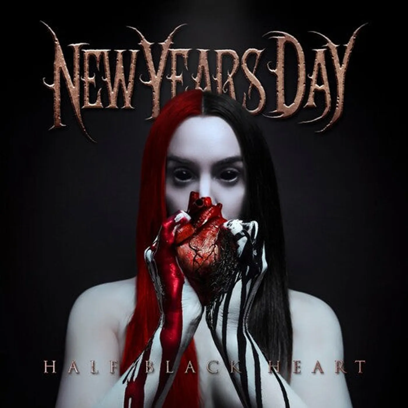 New Years Day LP Vinyl - Half Black Heart (Coloured Vinyl) (Slv)