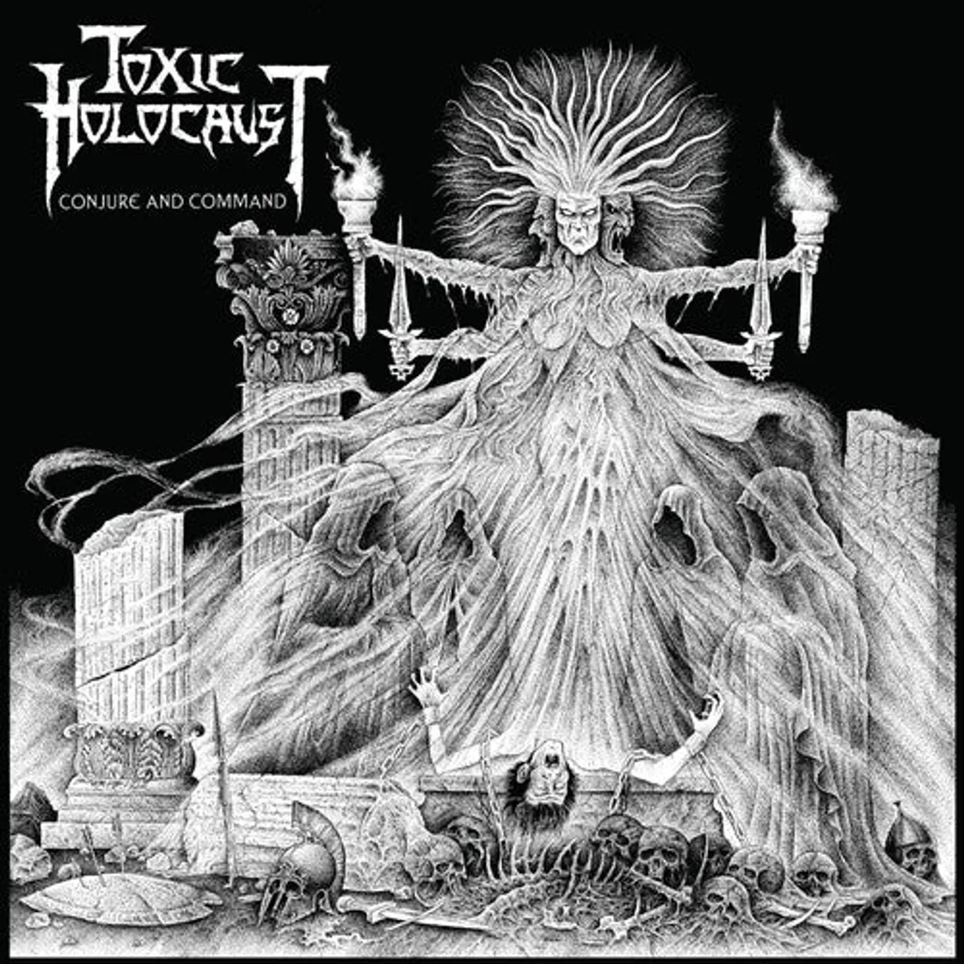 Toxic Holocaust LP Vinyl - Conjure And Command (Blk) (Cvnl) (Gry) (Wht)