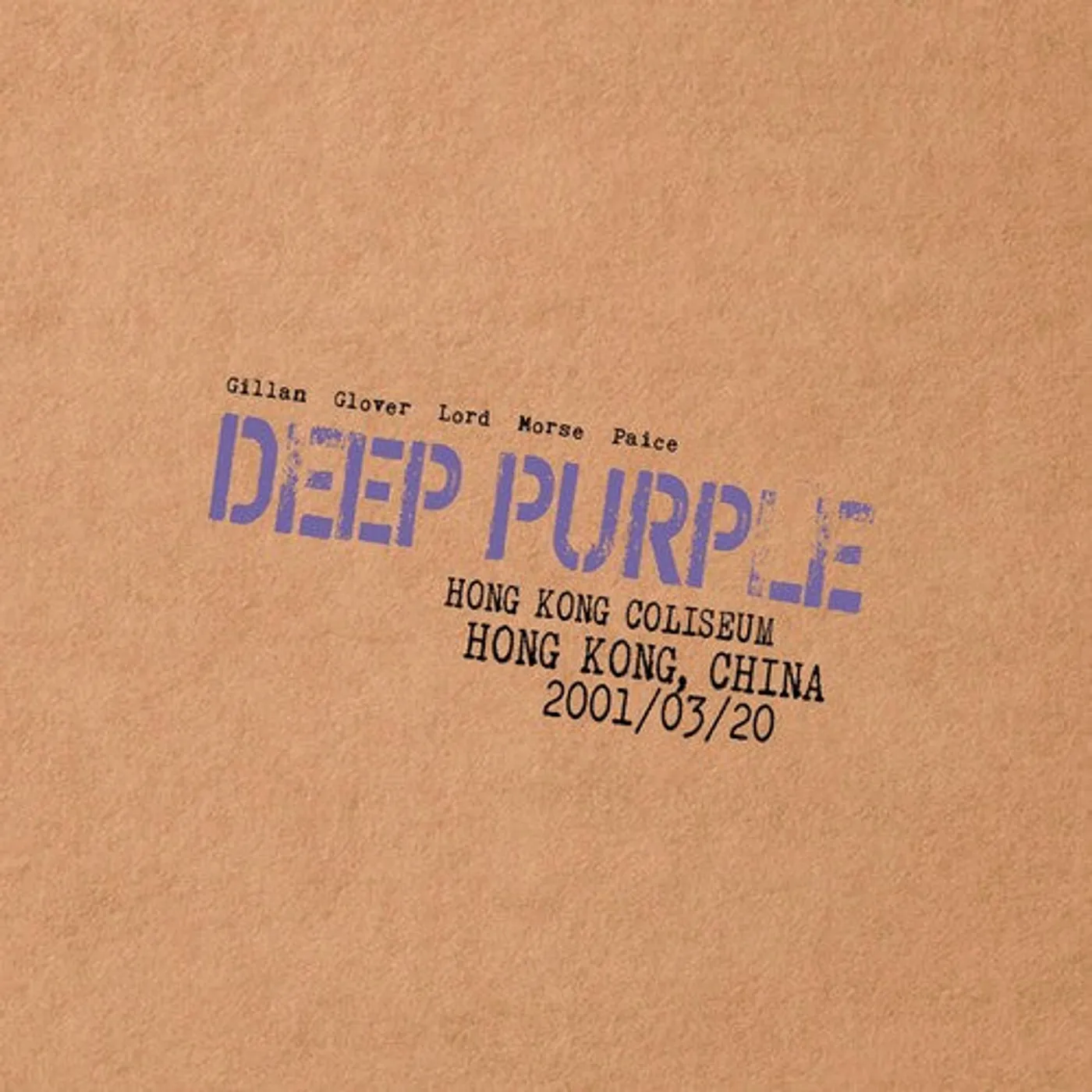 Deep Purple LP Vinyl - Live In Hong Kong (Coloured Vinyl) (Purp)