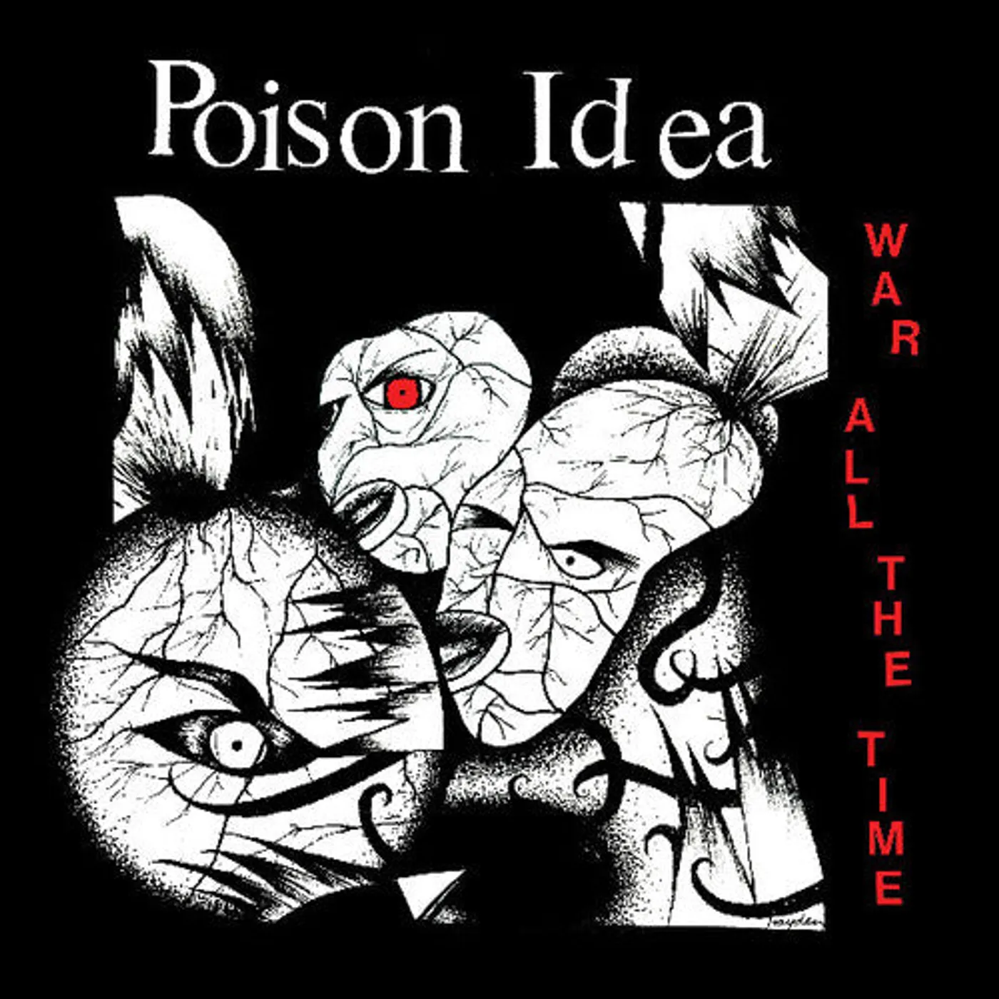 Poison Idea LP Vinyl - War All The Time (Blue) (Coloured Vinyl)