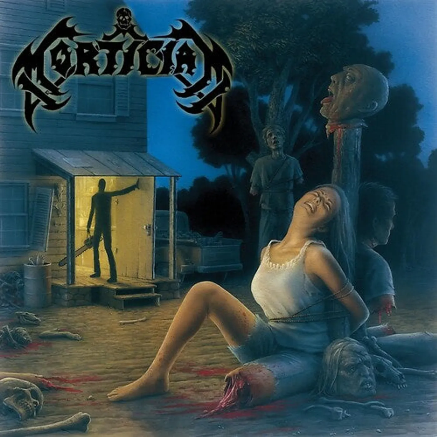 Mortician LP Vinyl - Chainsaw Dismemberment (Blk) (Blue) (Coloured Vinyl) (Red)