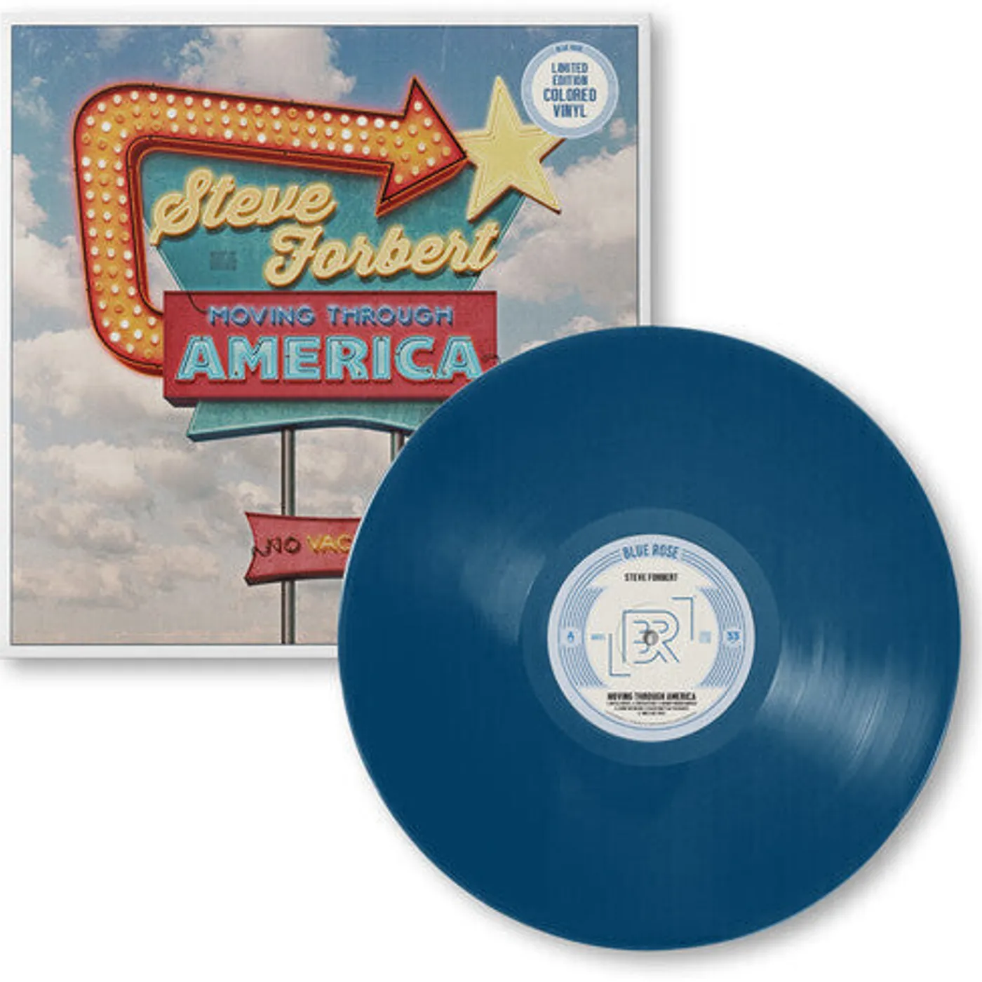 Steve Forbert LP Vinyl - Moving Through America (Blue) (Blue) (Coloured Vinyl)