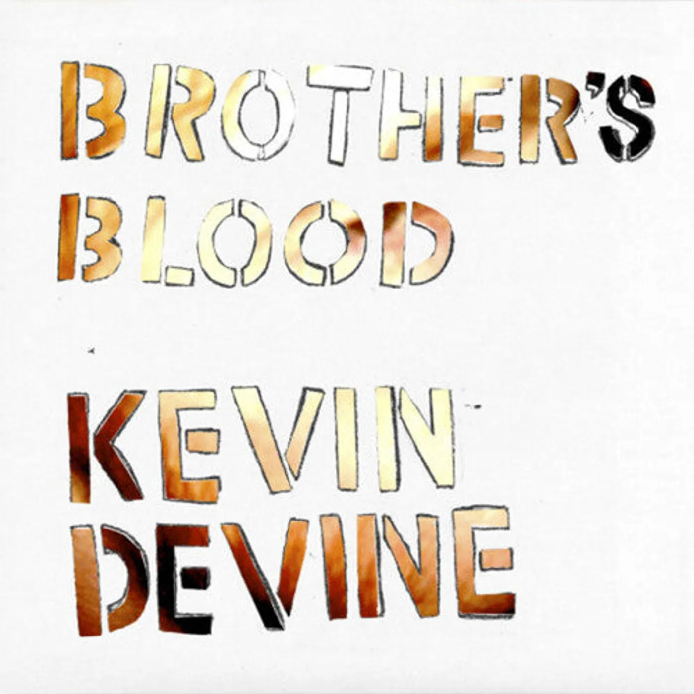 Kevin Devine LP Vinyl - Brother'S Blood - Ultra Clear (Cvnl)