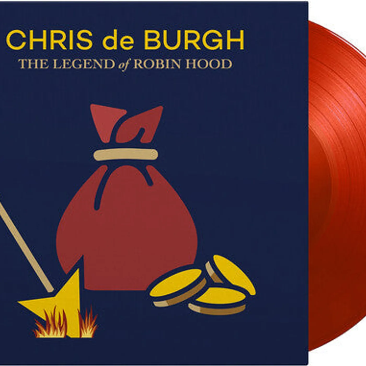 Chris De Burgh LP Vinyl - Legend Of Robin Hood (Coloured Vinyl) (Ltd) (Red)