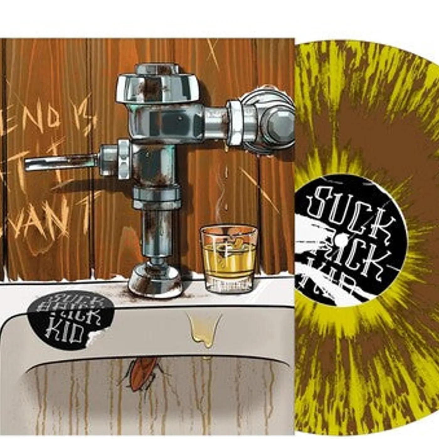 Suck Brick Kid LP Vinyl - End Is What I Want (Brwn) (Cvnl) (Ylw) (Spla)