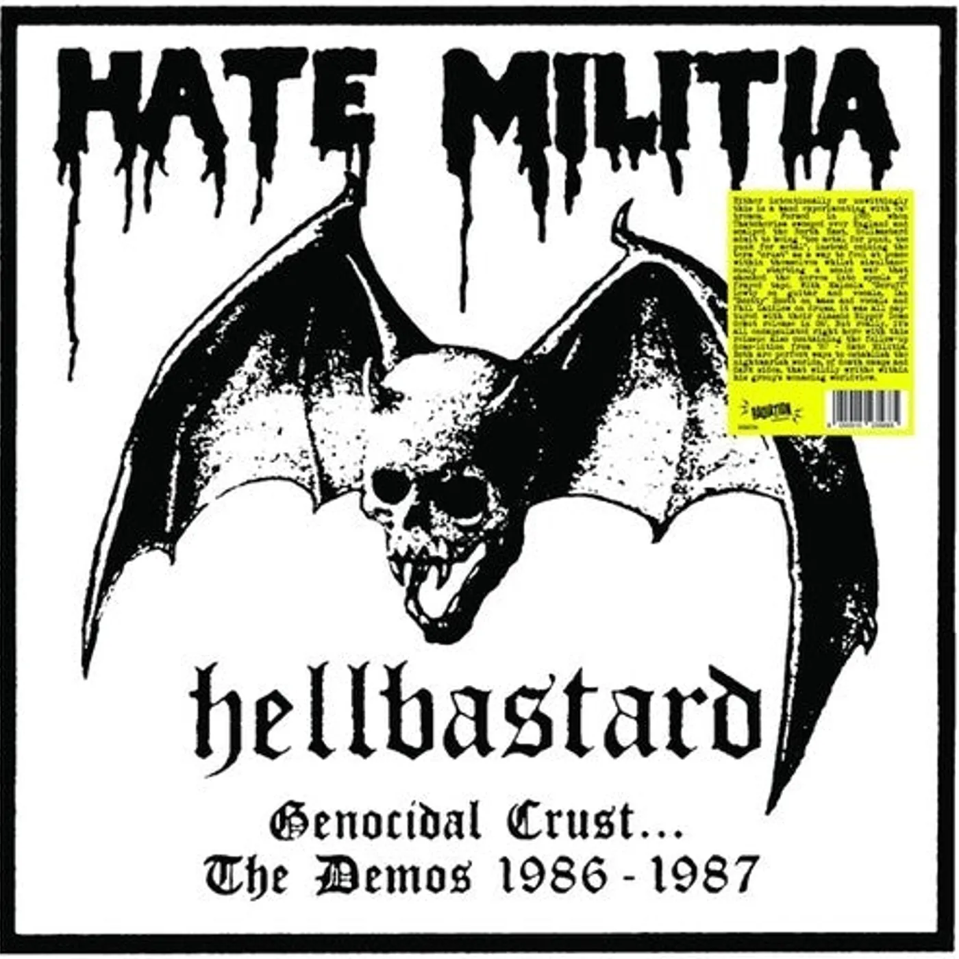 Hellbastard LP Vinyl - Genocidal Crust: The Demos 1986-1987