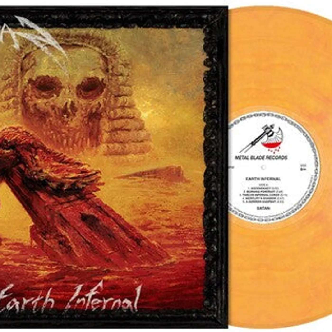 Satan LP Vinyl - Earth Infernal (Coloured Vinyl)
