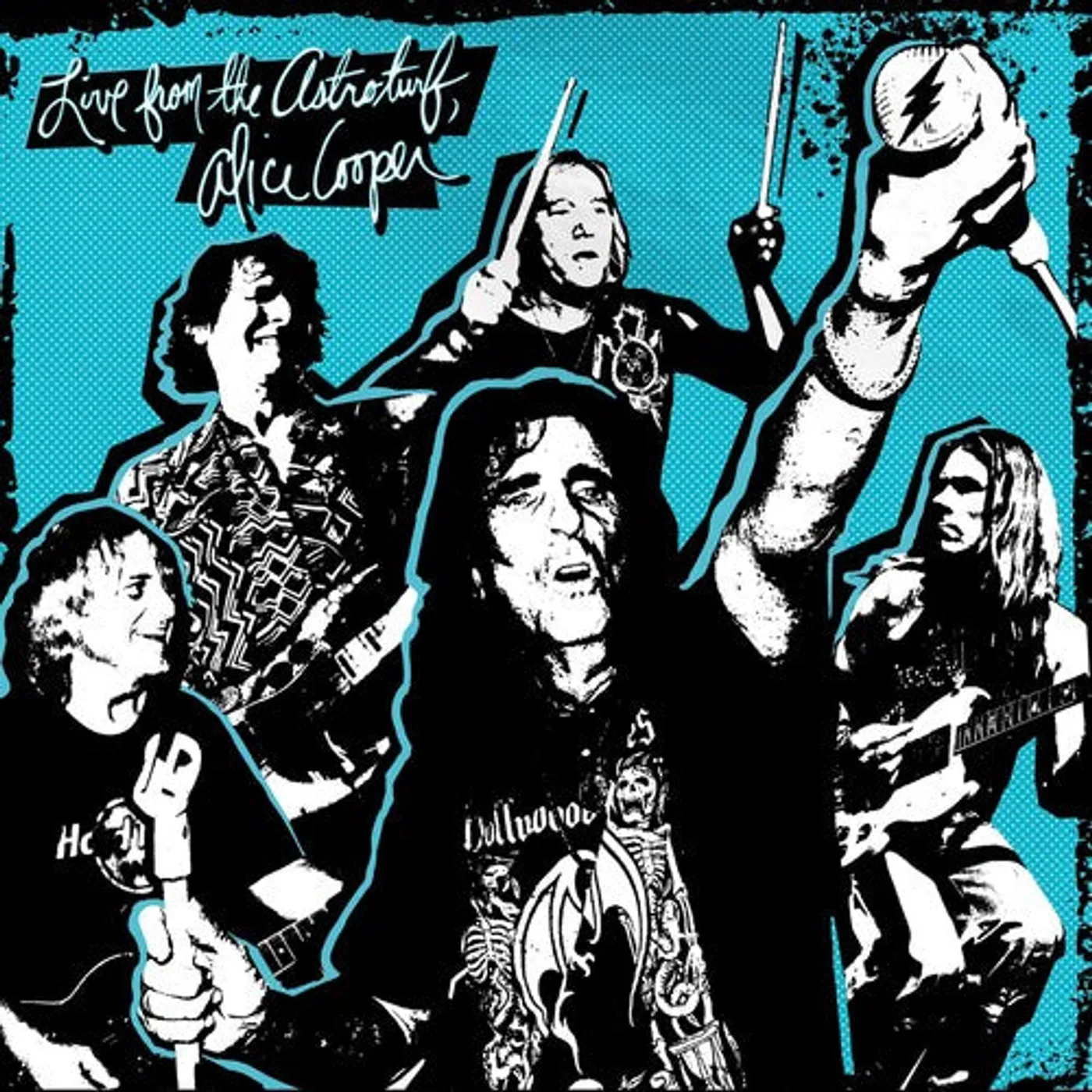 Alice Cooper LP Vinyl - Live From The Astroturf (W/Dvd) (Blue) (Coloured Vinyl)