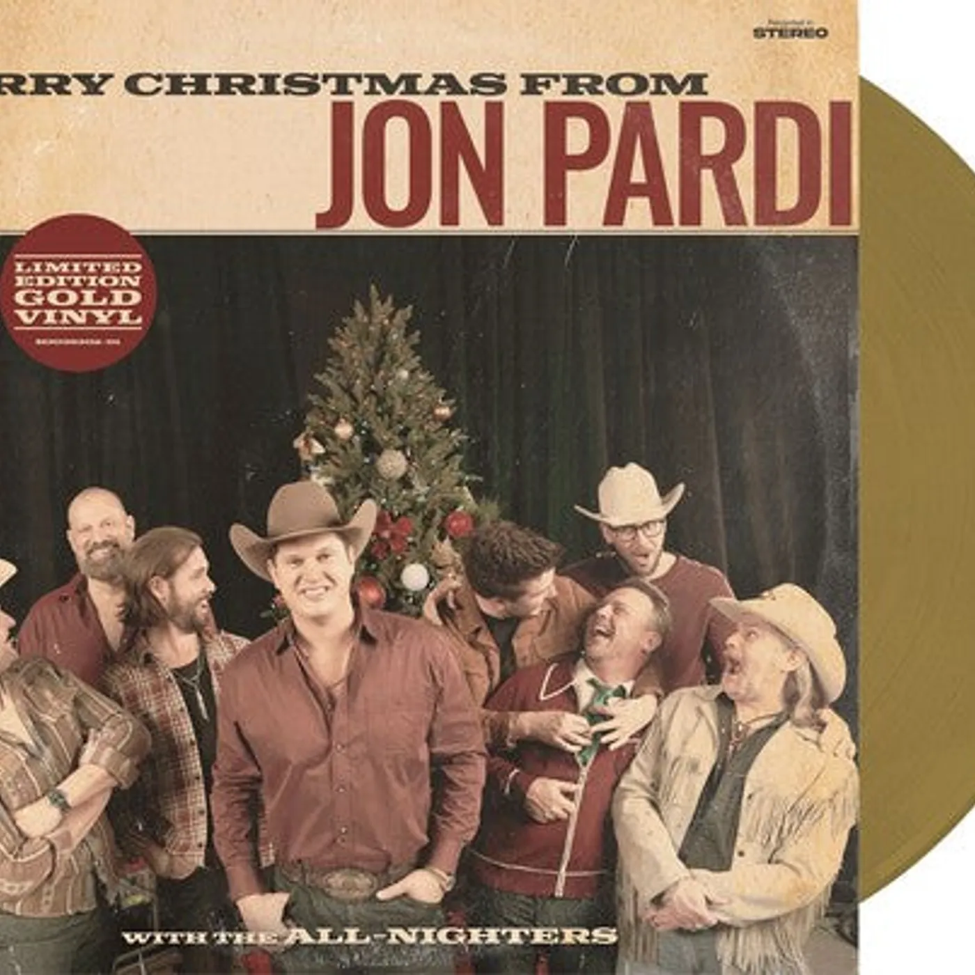 Jon Pardi LP Vinyl - Merry Christmas From Jon Pardi (Coloured Vinyl) (Gol) (Ltd)