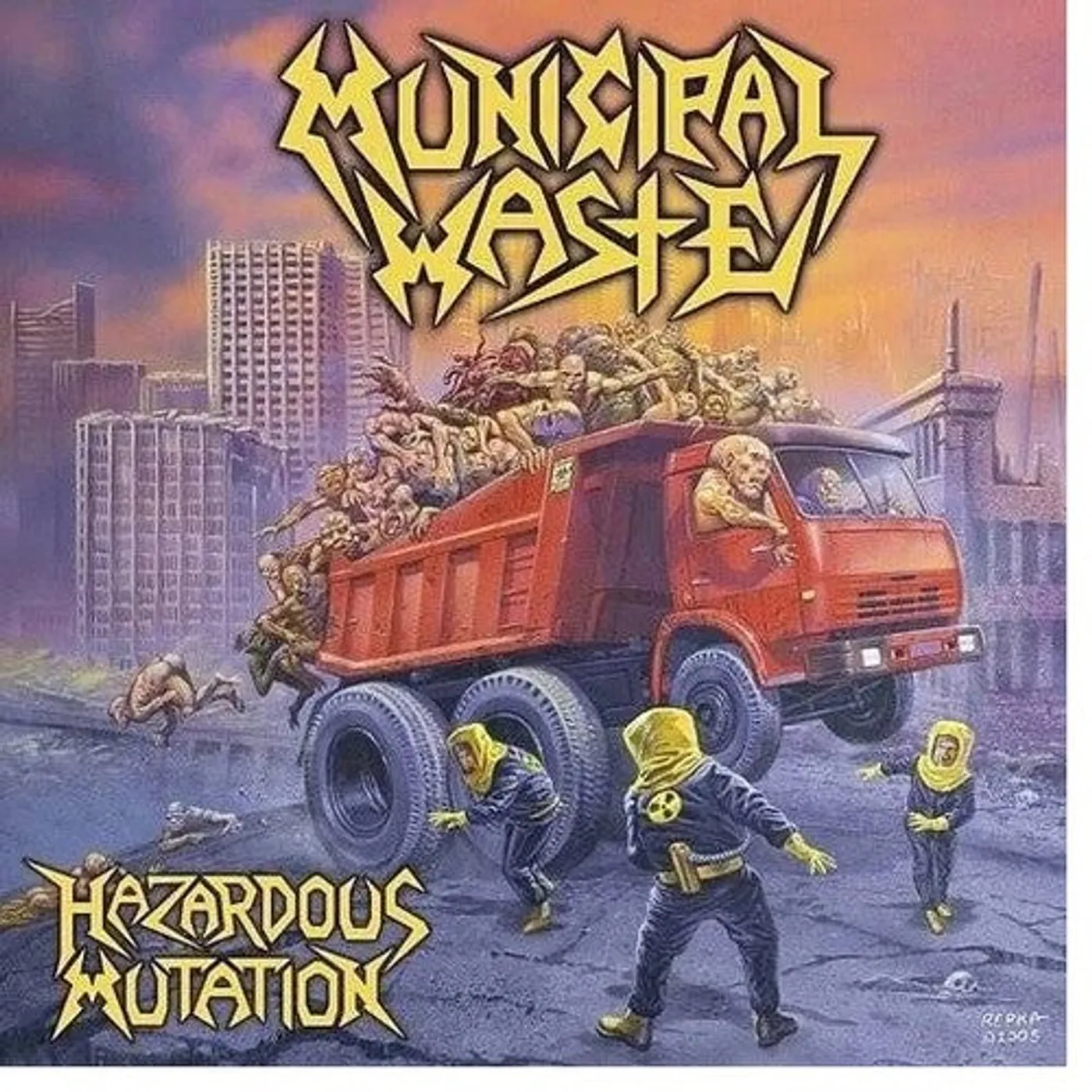 Municipal Waste LP Vinyl - Hazardous Mutation - Red (Coloured Vinyl) (Red) (Reis)