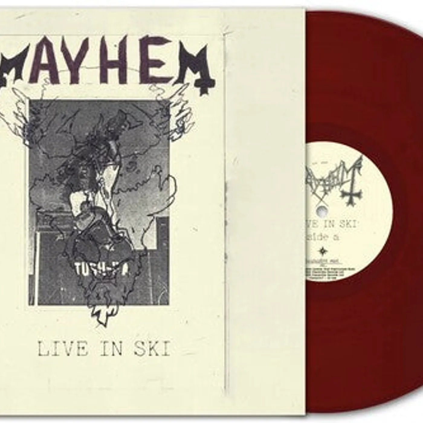 Mayhem LP Vinyl - Live In Ski (Coloured Vinyl) (Ofgv) (Red) (Etch) (Uk)