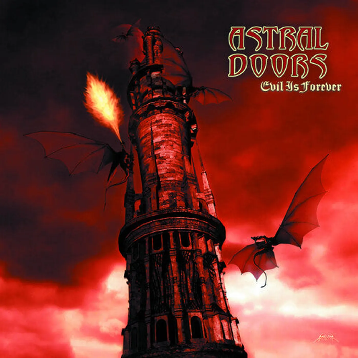 Astral Doors LP Vinyl - Evil Is Forever (Colored Vinyl) (Coloured Vinyl)