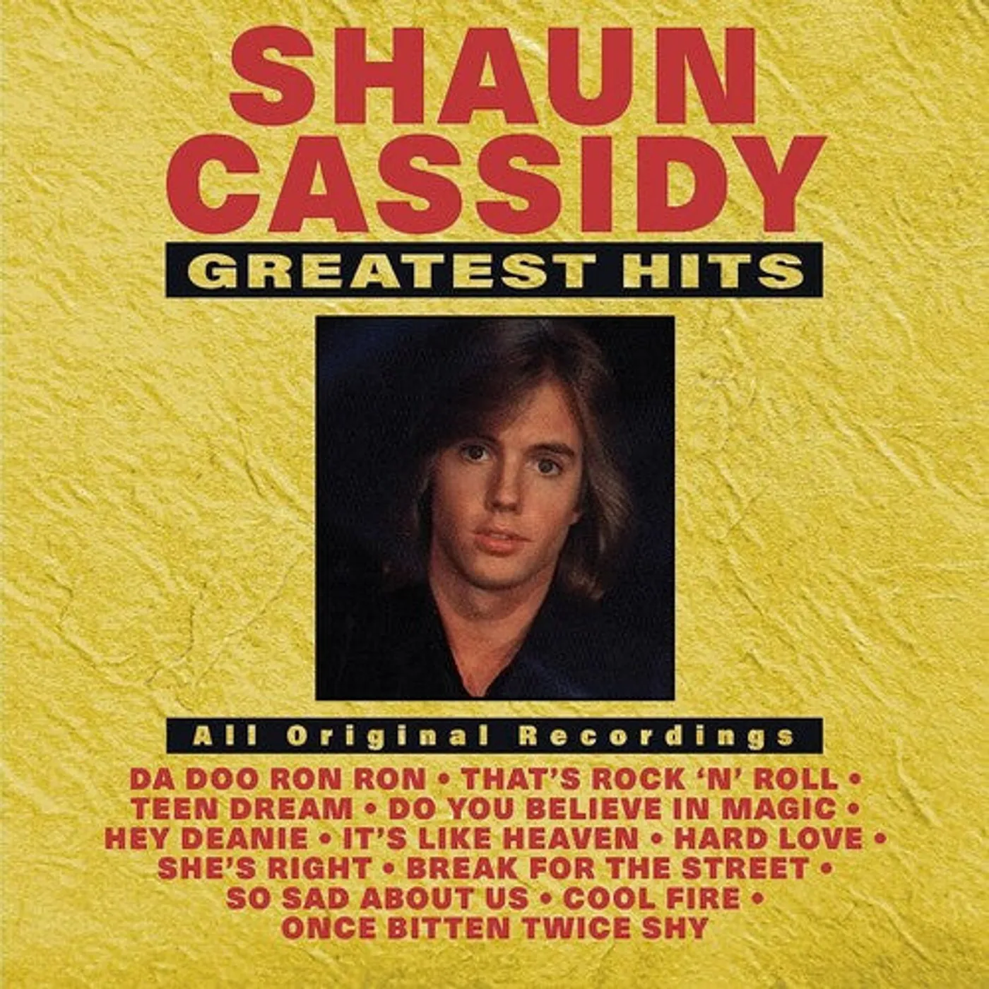 Shaun Cassidy LP Vinyl - Greatest Hits