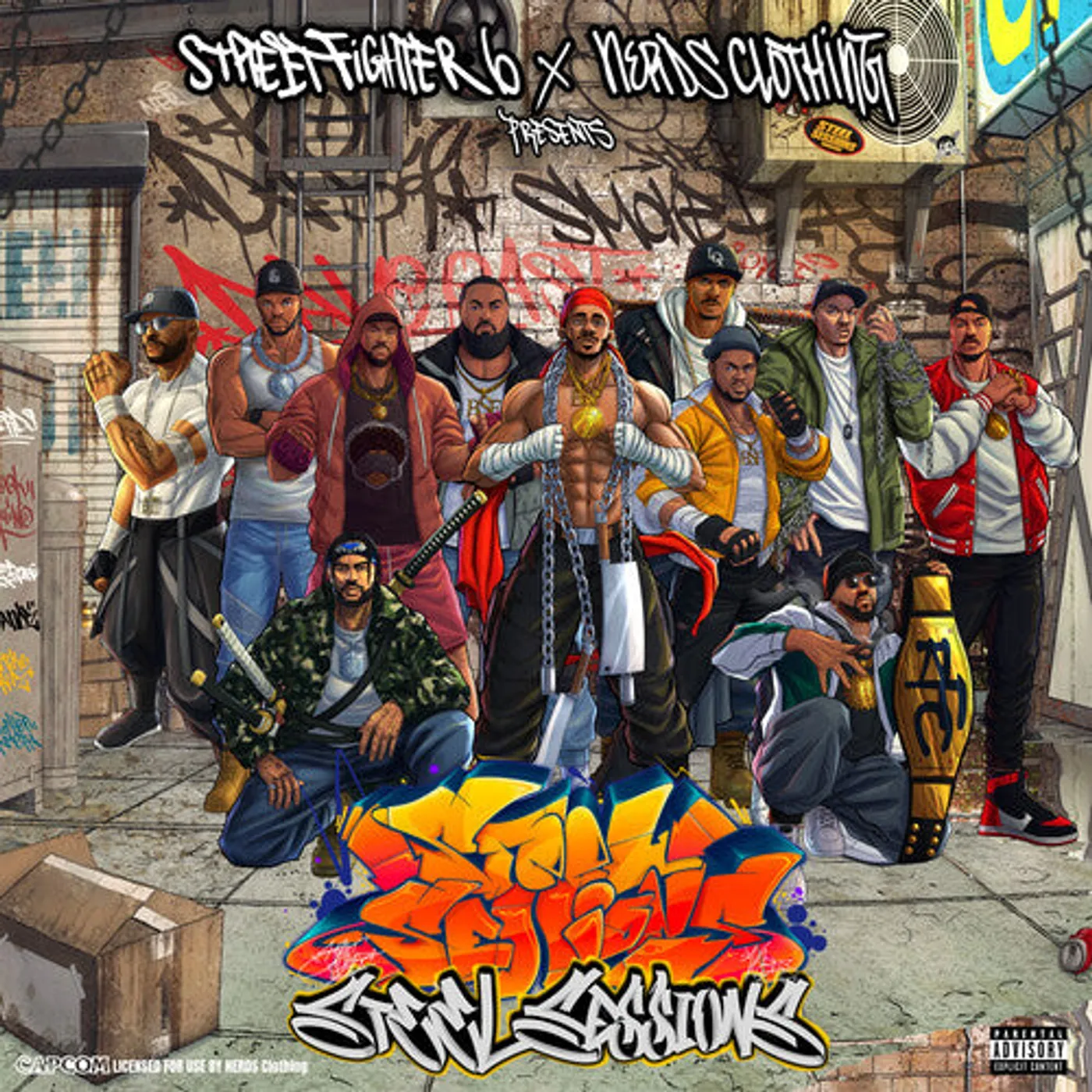 Steel Sessions LP Vinyl - Street Fighter 6 X Nerds Clothing Presents: (Cvnl)