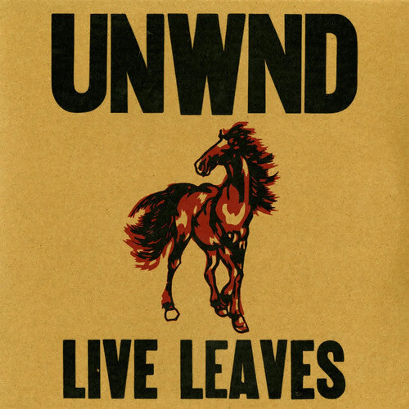 Unwound LP Vinyl - Live Leaves - Autumn Red (Coloured Vinyl) (Red)