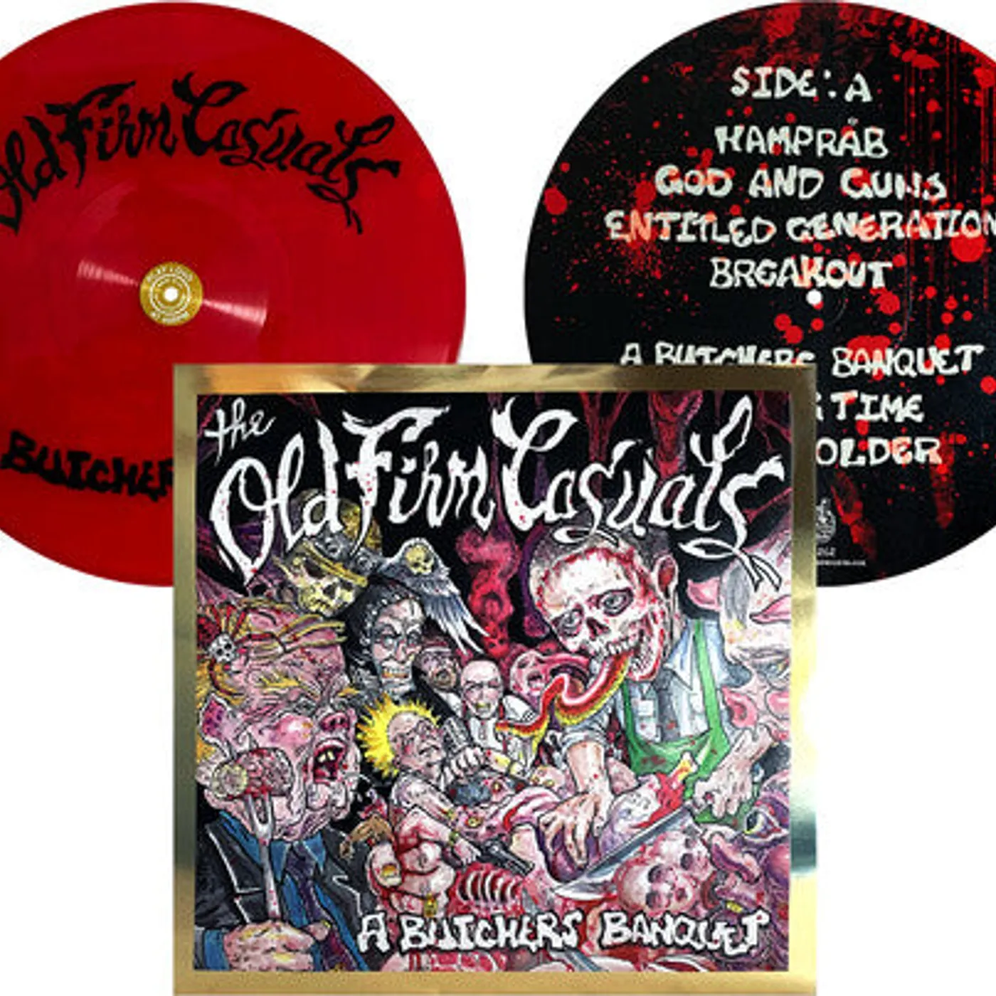 The Old Firm Casuals LP Vinyl - Butcher'S Banquet (Dlx) (Ltd) (Reis)