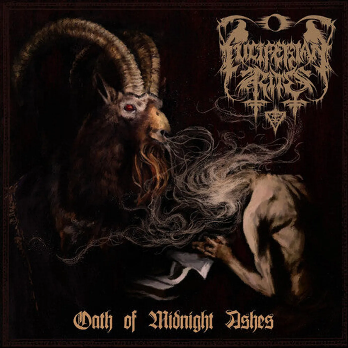 Luciferian Rites LP Vinyl - Oath Of Midnight Ashes (Coloured Vinyl) (Cvnl) (Ltd) (Red)