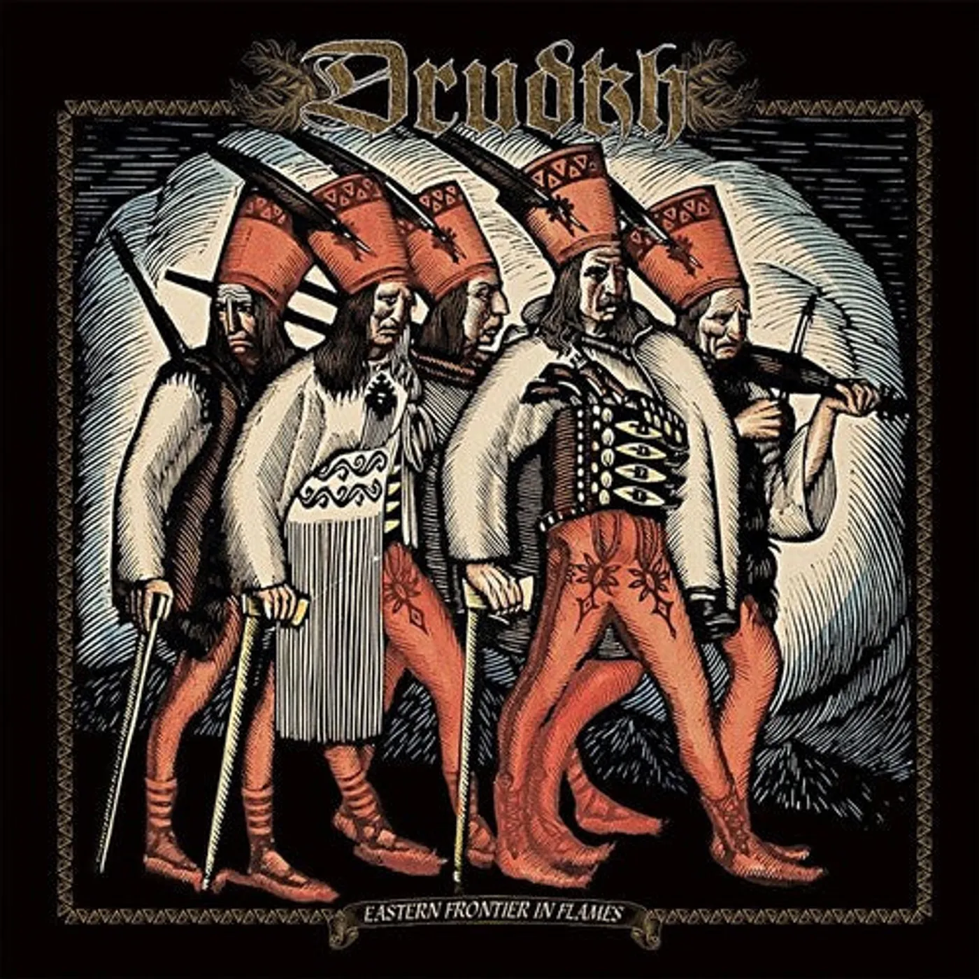 Drudkh LP Vinyl - Eastern Frontier In Flames (Blue) (Coloured Vinyl) (Ltd)