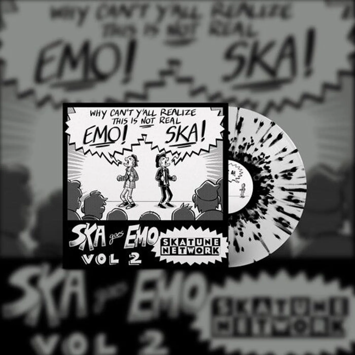 Skatune Network LP Vinyl - Ska Goes Emo, Vol. 2 (Blk) (Coloured Vinyl) (Wht)