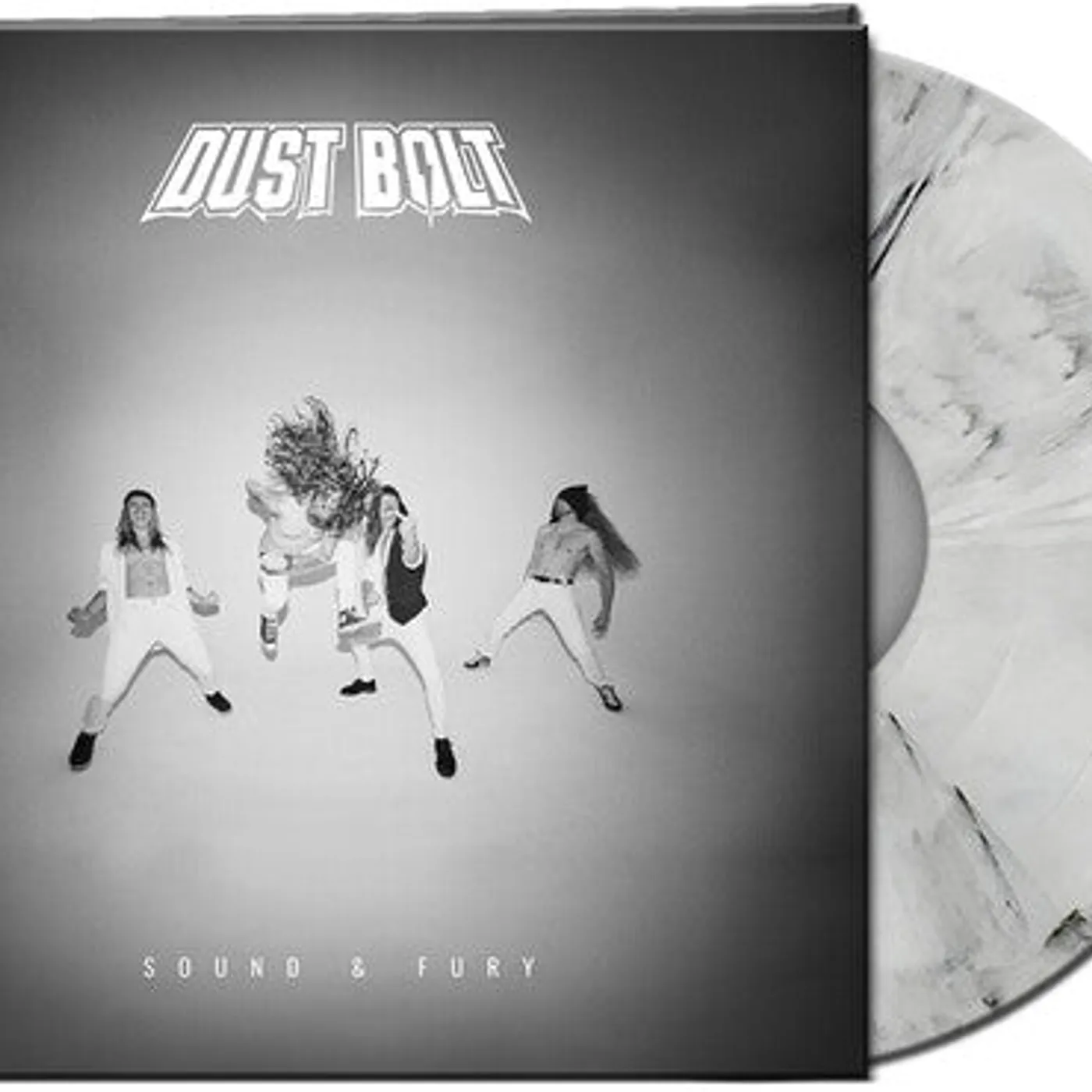 Dust Bolt LP Vinyl - Sound & Fury - White/Black Marbled (Blk) (Coloured Vinyl)