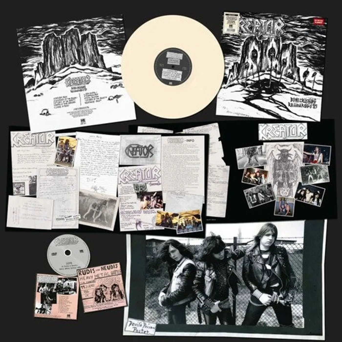 Kreator LP Vinyl - Bonecrushing Rehearsals 1985 - Bone (Coloured Vinyl) (Wht)