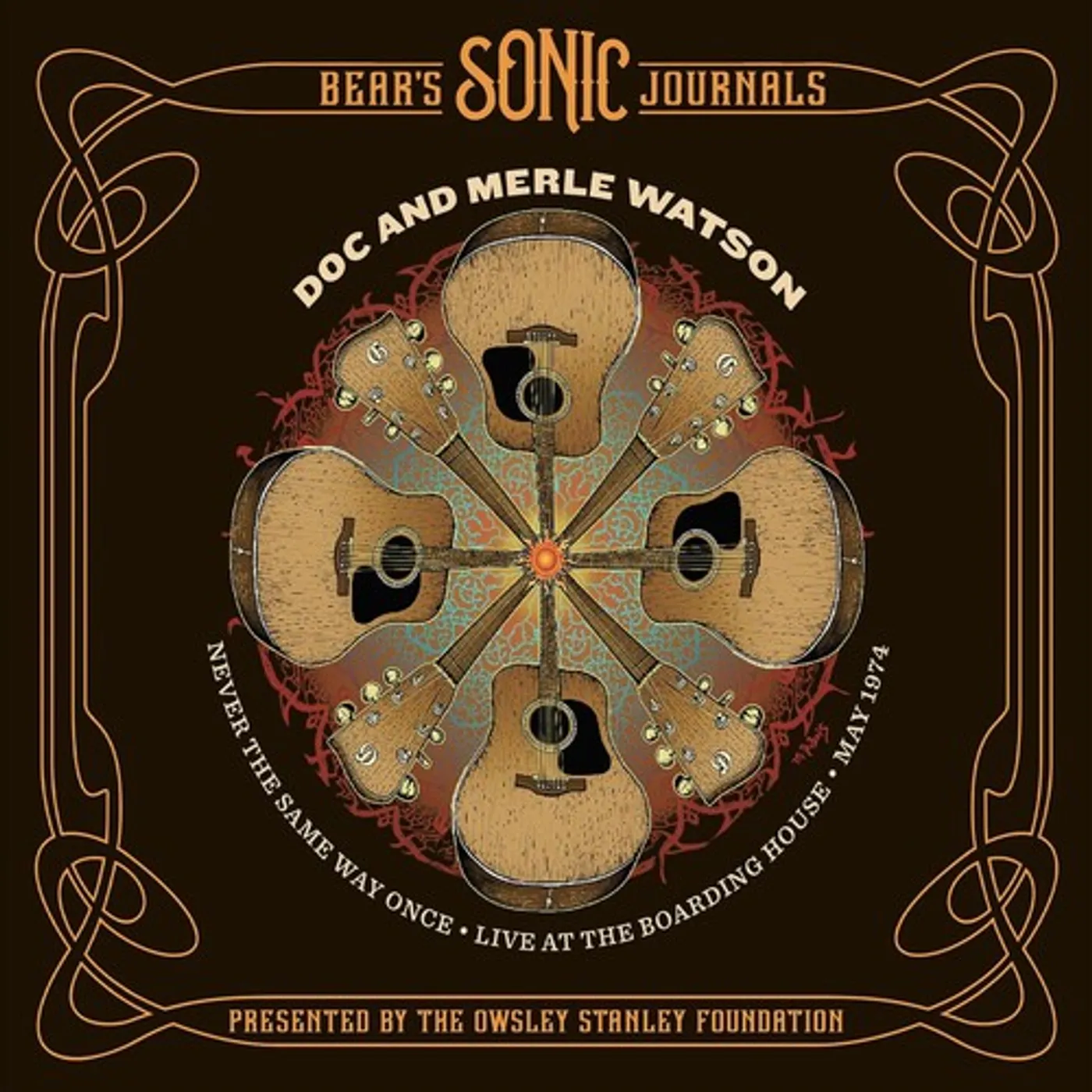 Doc & Merle Watson LP Vinyl - Never The Same Way Once: May 2 1974 (Gate Fold)