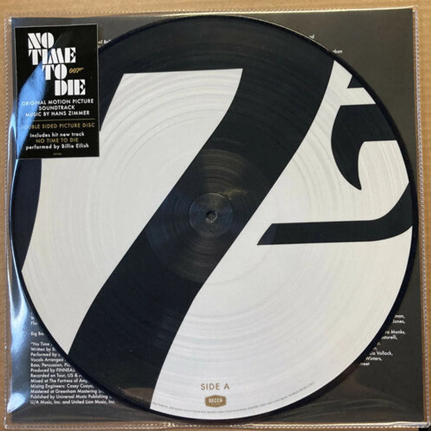 Hans Zimmer Hans (Ltd) (Pict) Zimmer LP Vinyl - No Time To Die / Original Soundtrack (007 Symbol Version) (Ltd)