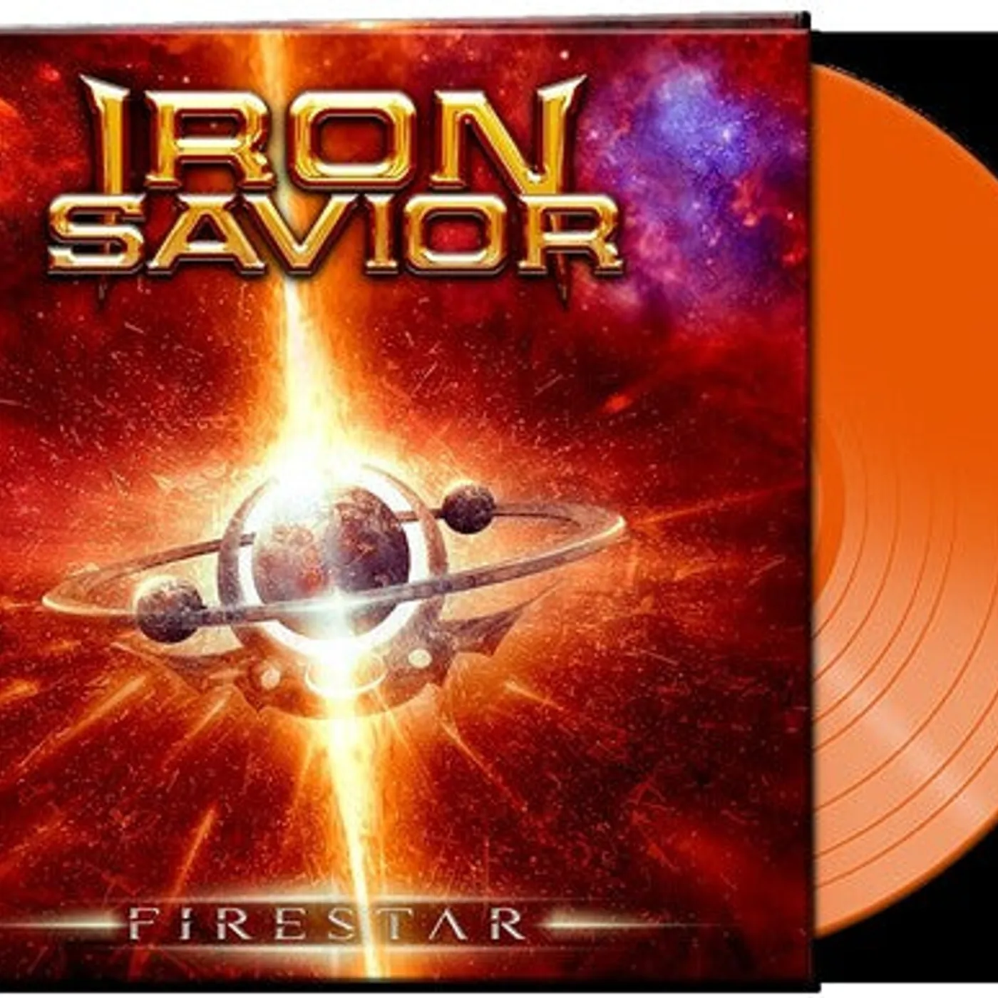 Iron Savior LP Vinyl - Firestar - Orange (Coloured Vinyl) (Gate Fold) (Ltd) (Org)