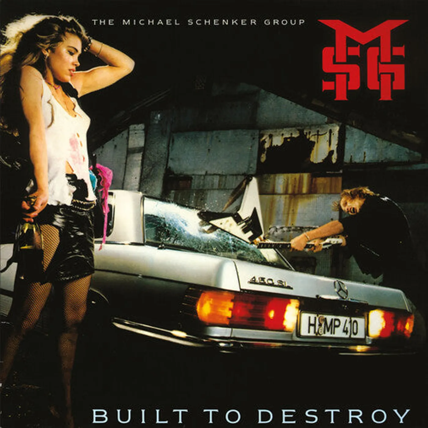 Michael Schenker Group LP Vinyl - Built To Destroy - 2023 Remaster (Blue) (Coloured Vinyl)
