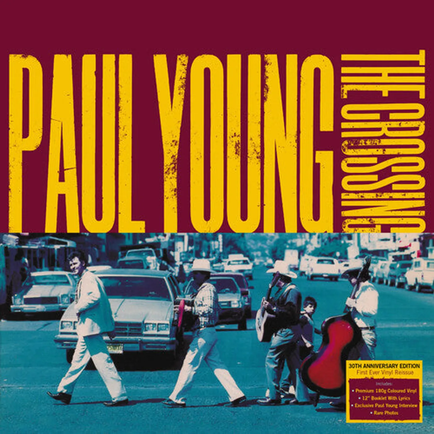 Paul Young LP Vinyl - Crossing: 30Th Anniversary Edition (Coloured Vinyl) (Ogv)