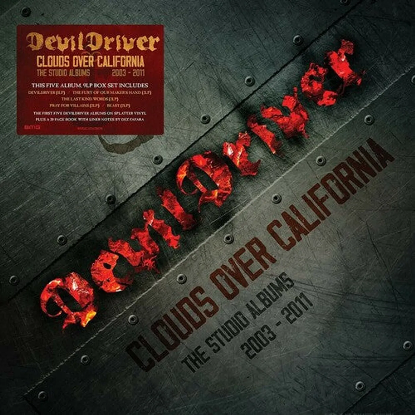 Devildriver LP Vinyl - Clouds Over California: Studio Albums 2003-2011