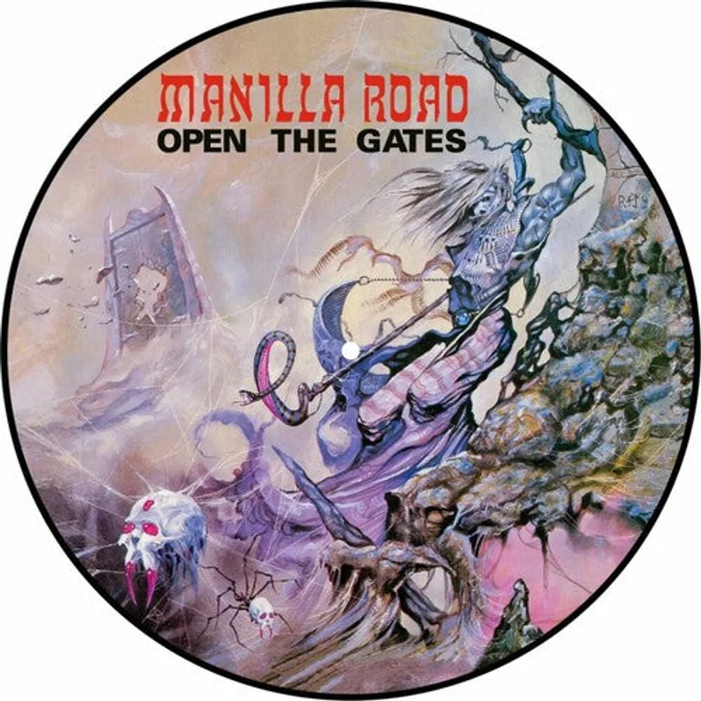 Manilla Road LP Vinyl - Open The Gates (Pict)