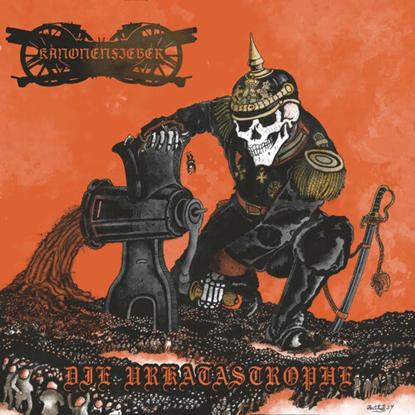 Kanonenfieber LP Vinyl - Die Urkatastrophe (Coloured Vinyl) (Dlx) (Ltd) (Red) (Spla)