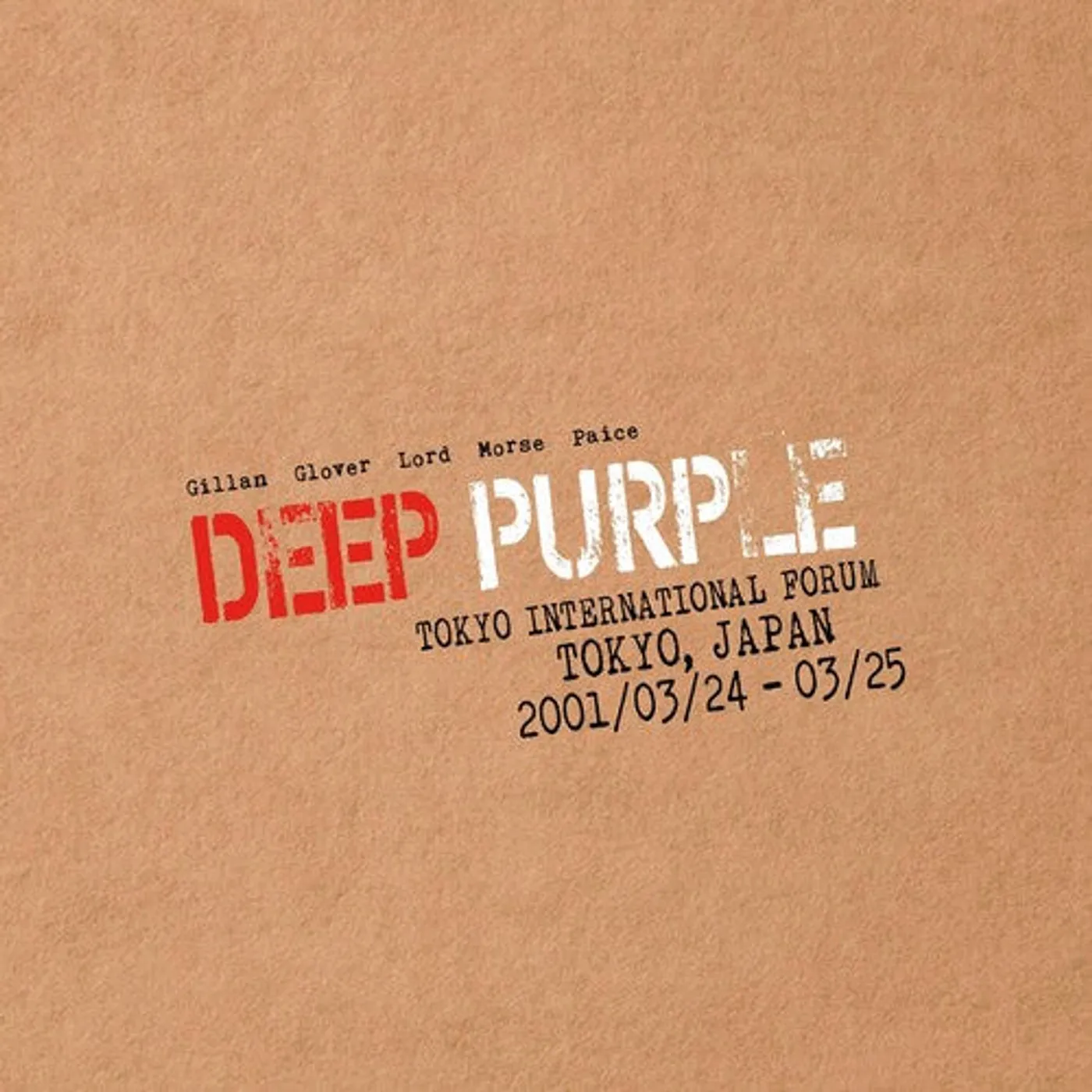 Deep Purple LP Vinyl - Live In Tokyo 2001 (Cvnl) (Red)
