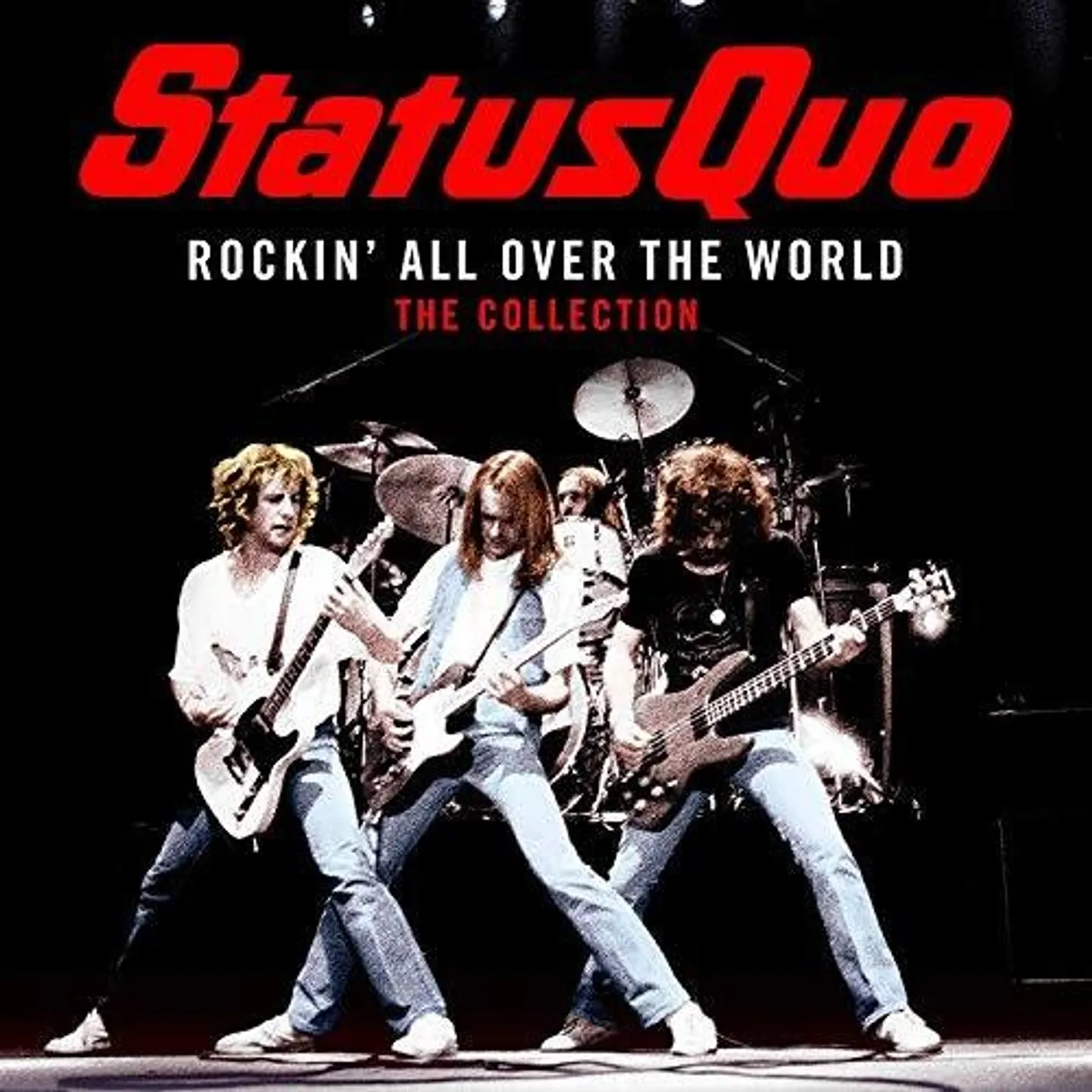 Status Quo LP Vinyl - Rockin All Over The World (Uk)