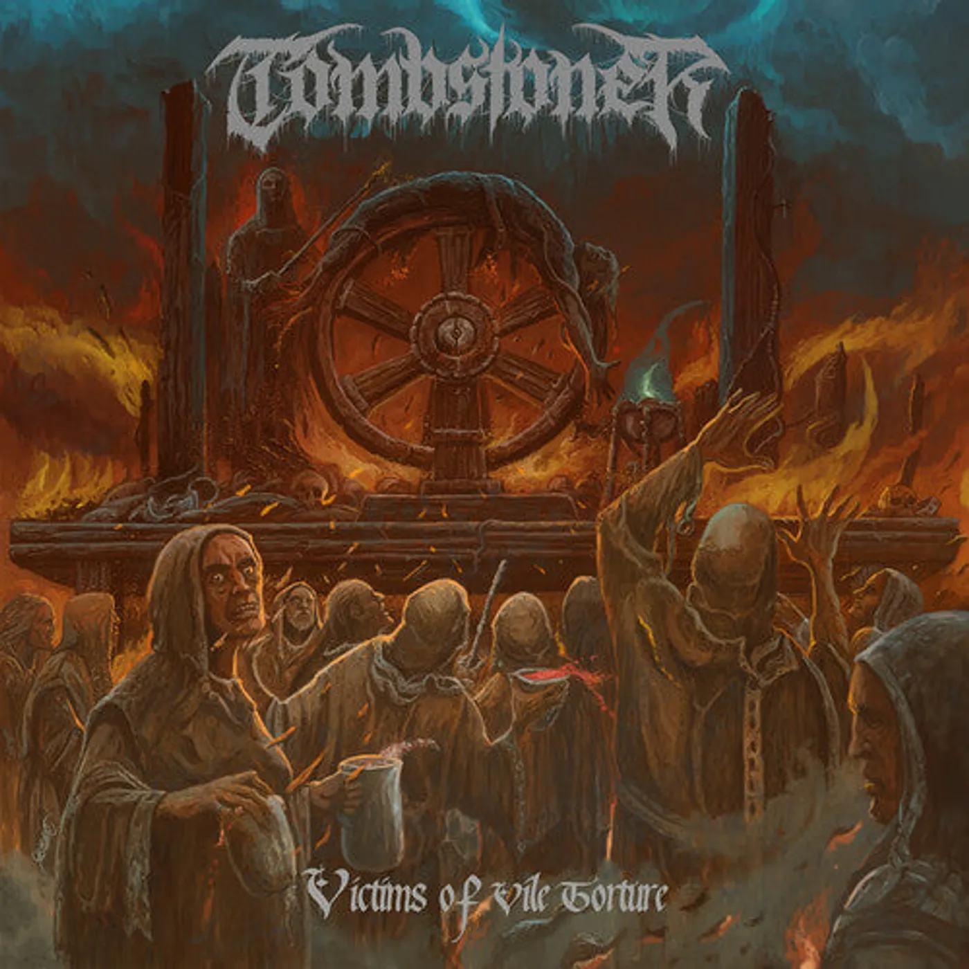 Tombstoner LP Vinyl - Victims Of Vile Torture (Blue) (Coloured Vinyl) (Reis)