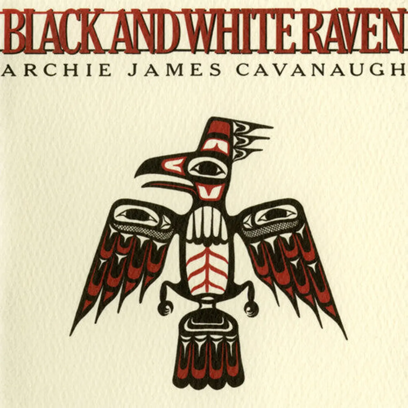 Archie James Cavanaugh LP Vinyl - Black & White Raven