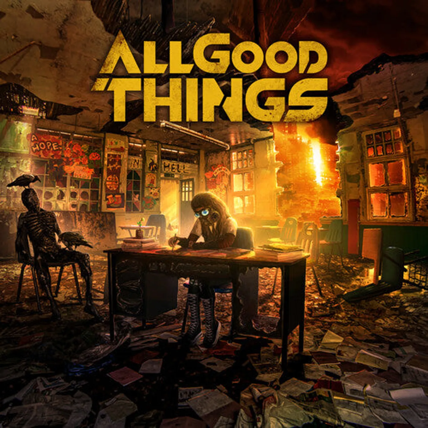 All Good Things LP Vinyl - Hope In Hell - Translucent Orange & Black (Blk)