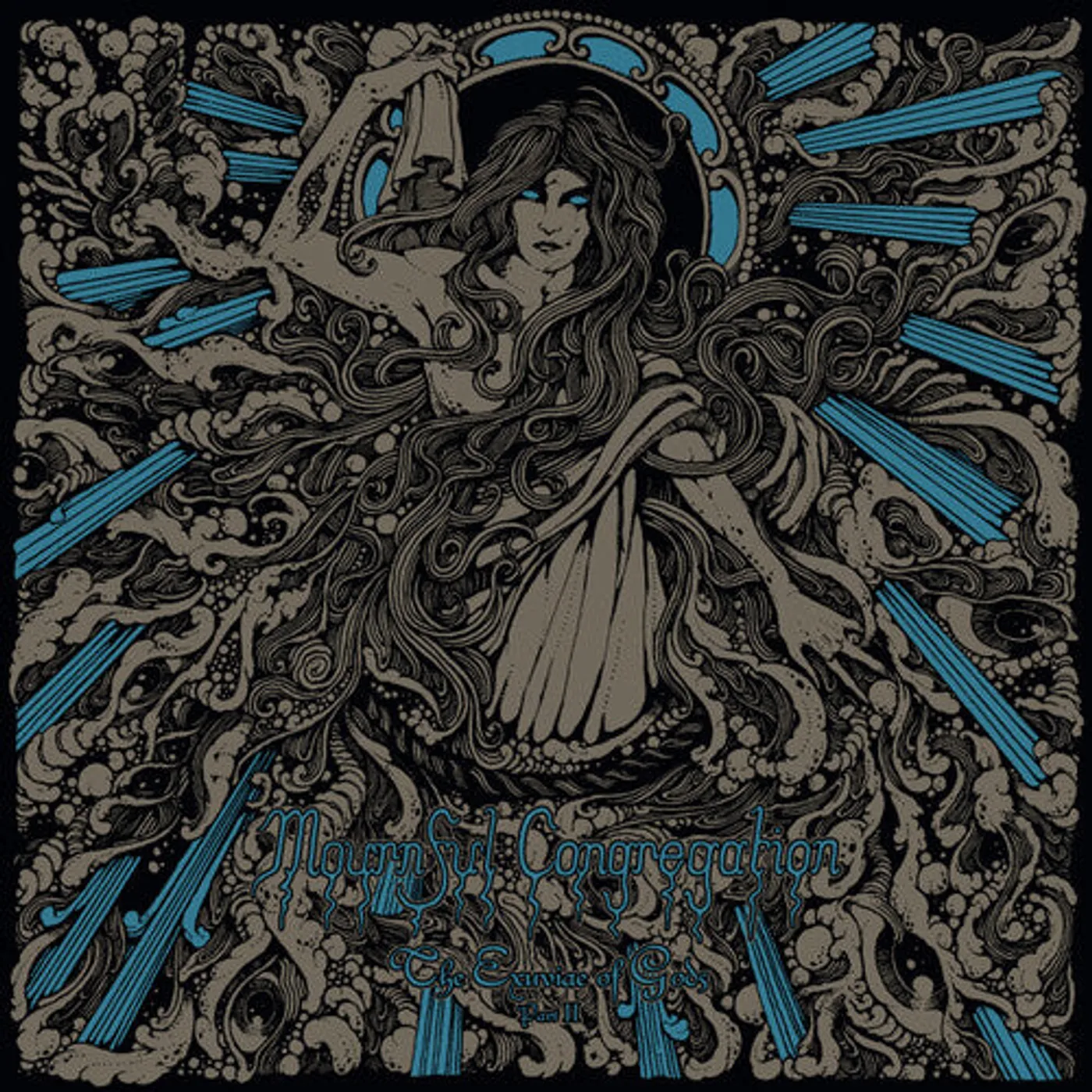 Mournful Congregation LP Vinyl - Exuviae Of Gods - Part 2 - Royal Blue (Blue) (Ltd)