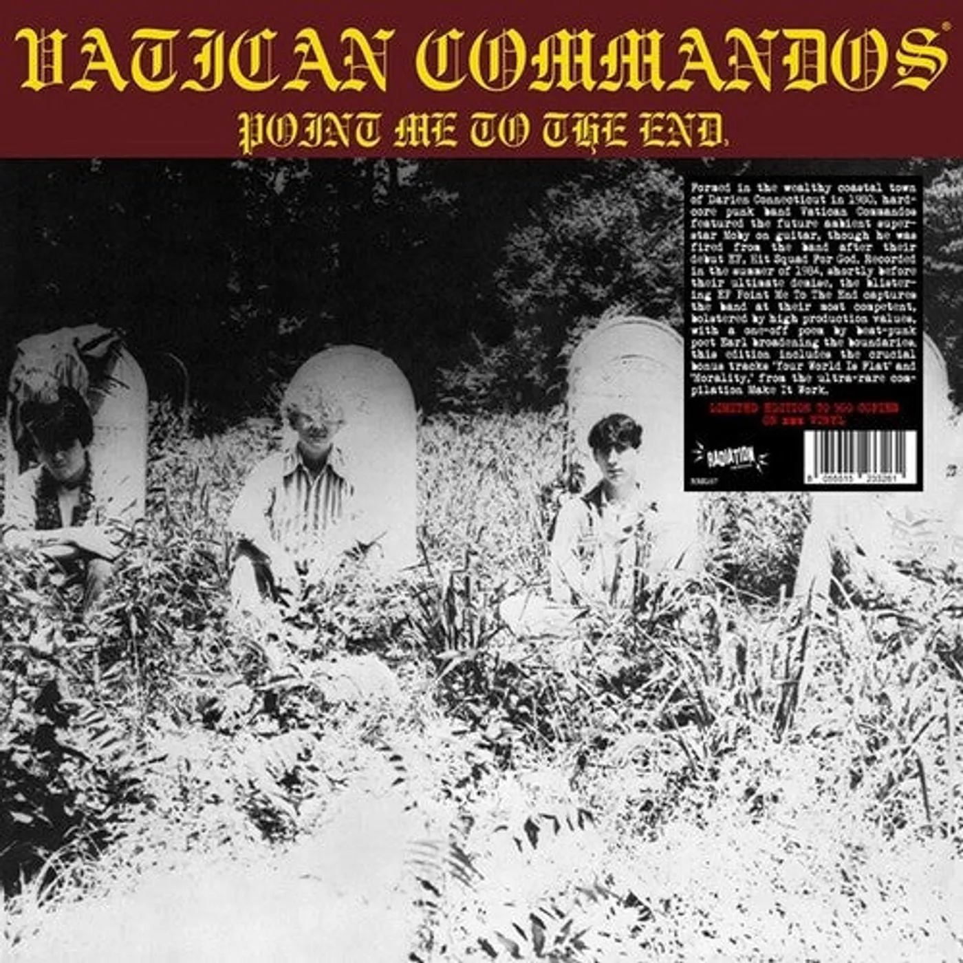 Vatican Commandos LP Vinyl - Point Me To The End (Bonus Tracks) (Coloured Vinyl) (Ylw)