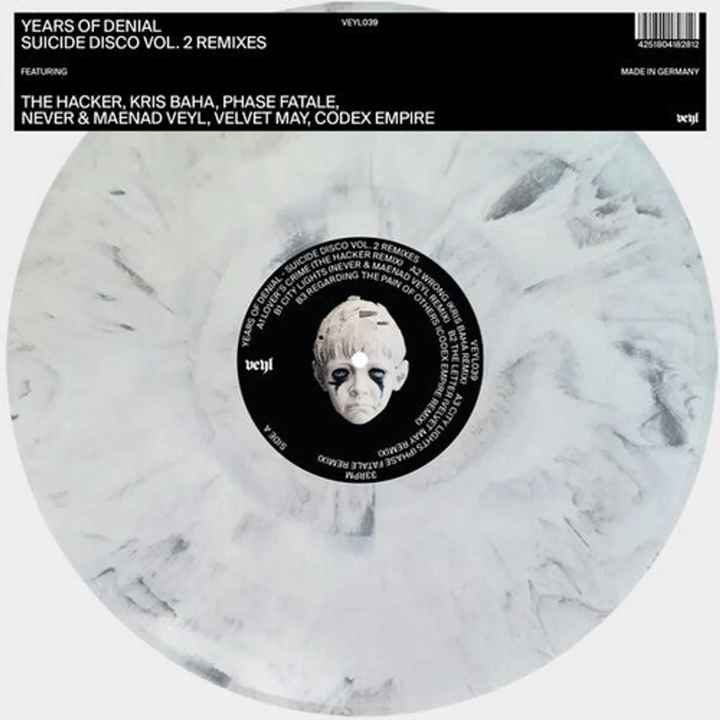 Years Of Denial LP Vinyl - Suicide Disco 2 Remixes
