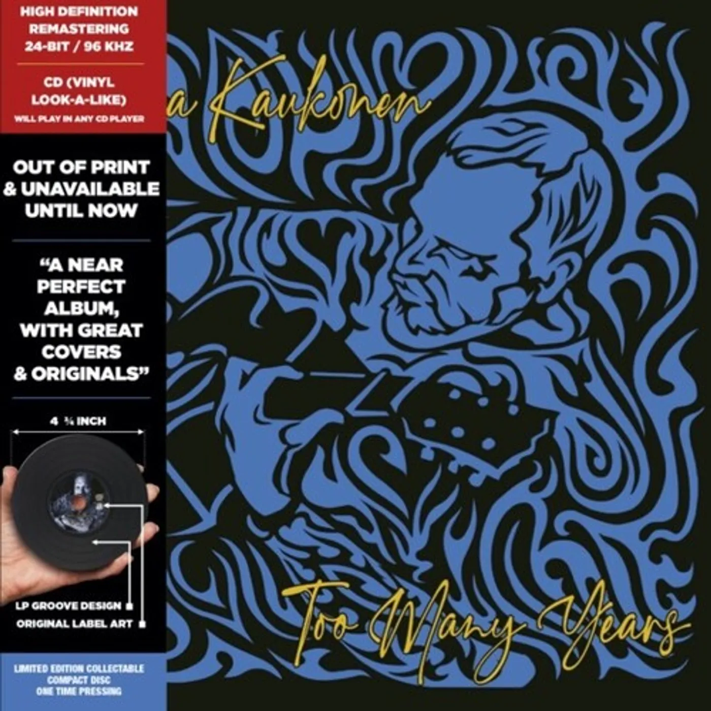 Jorma Kaukonen LP Vinyl - Too Many Years (Blk) (Blue) (Brwn) (Coloured Vinyl)