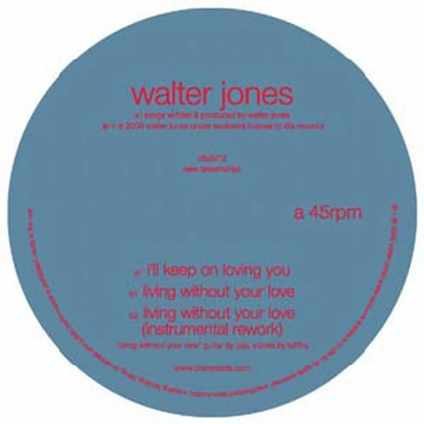 Walter Jones LP Vinyl - I'Ll Keep On Loving You