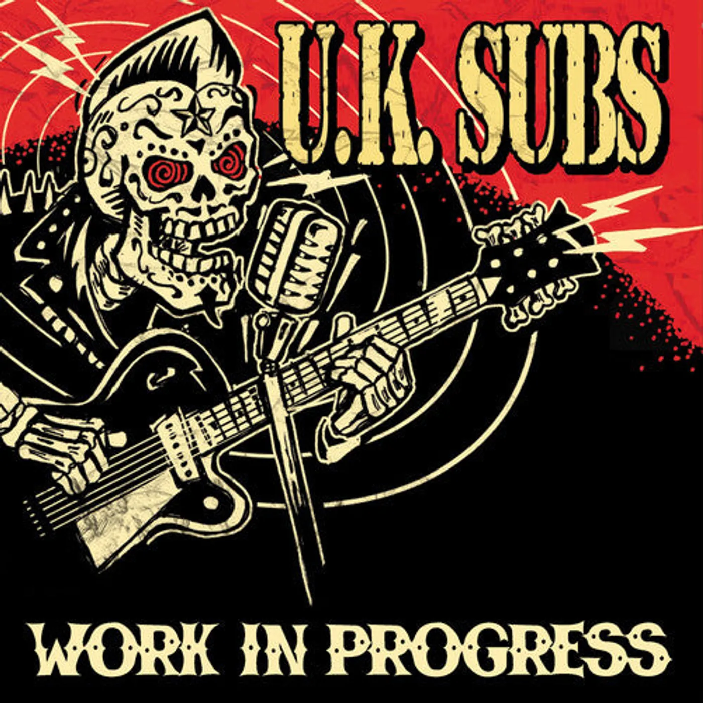 U.K. Subs LP Vinyl - Work In Progress (10In) (Coloured Vinyl) (Gol) (Slv) (Uk)