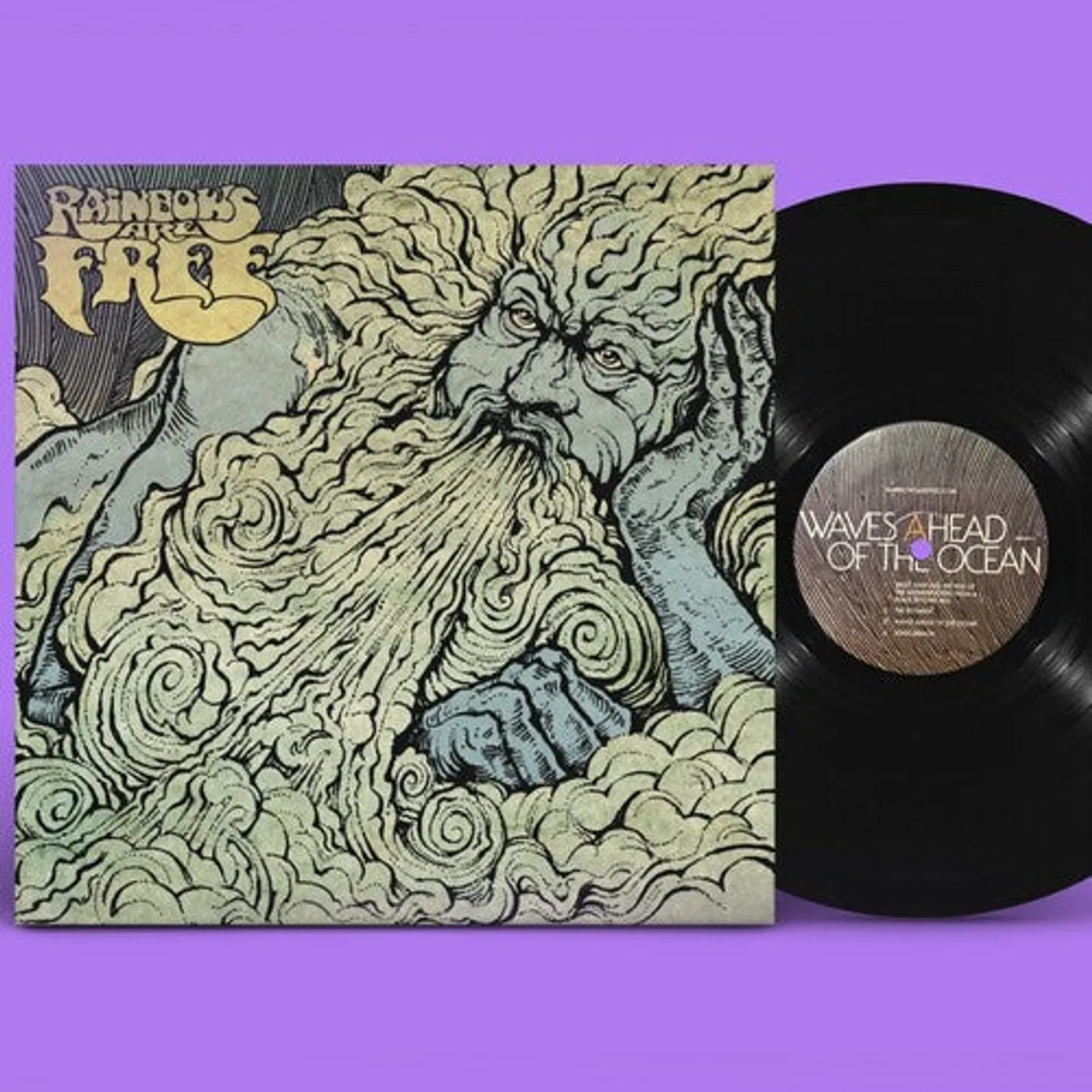 Rainbows Are Free LP Vinyl - Waves Ahead Of The Ocean (Gate Fold) (Ogv) (Dlcd)