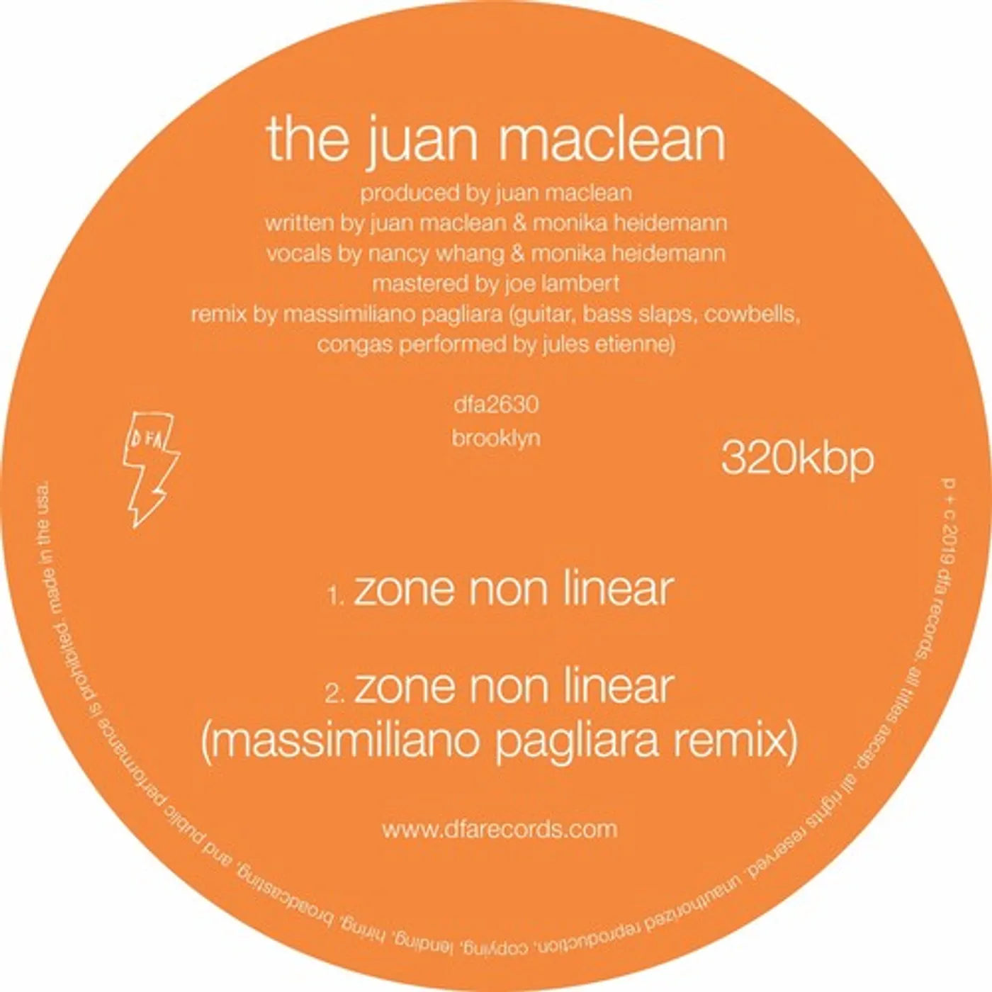 The Juan McLean LP Vinyl - What Do You Feel Free About? / Zone Nonlinear