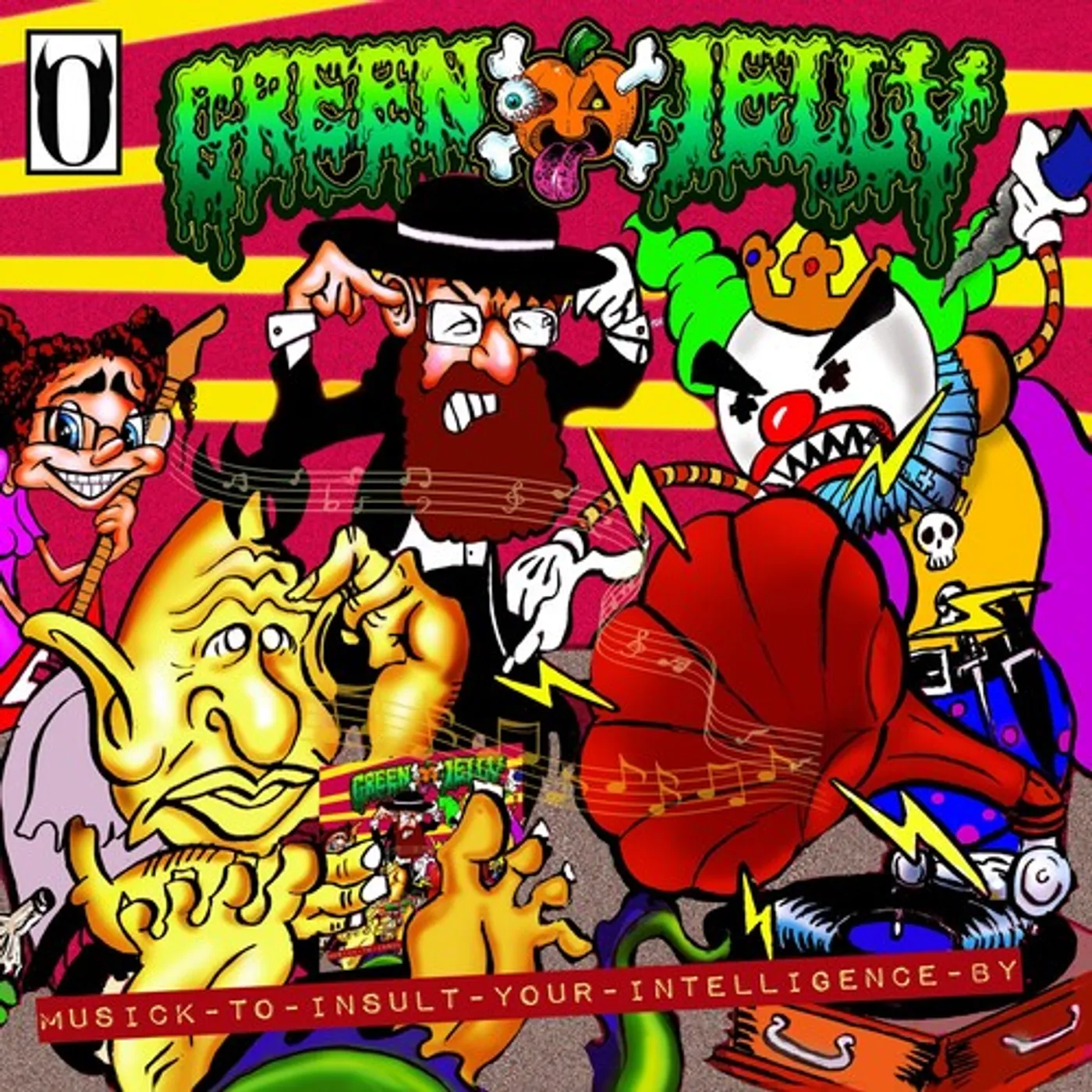 Green Jelly LP Vinyl - Musick To Insult Your Intelligence By (Blk) (Coloured Vinyl)