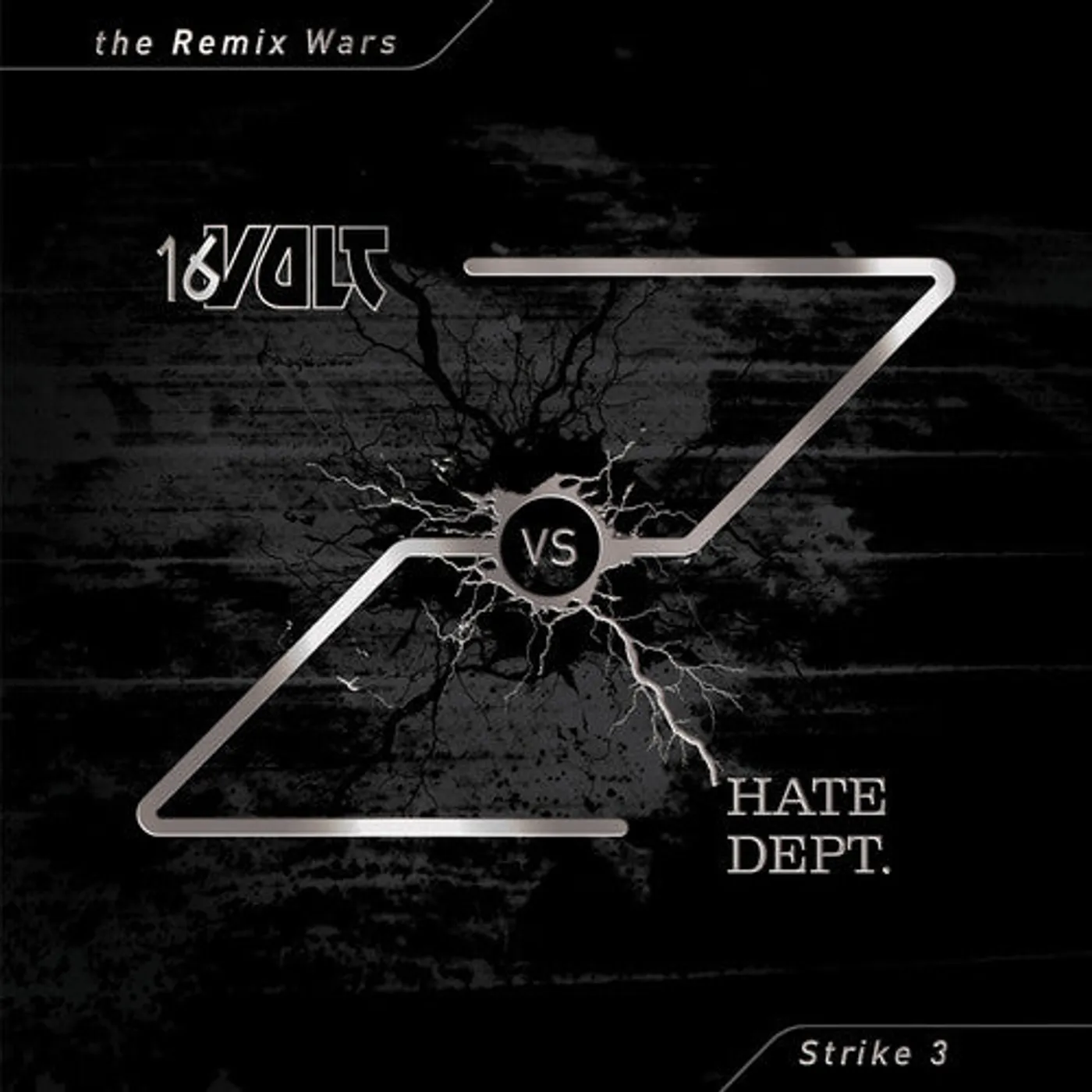 16 Volt Vs Hate Dept LP Vinyl - Remix Wars 3 (Coloured Vinyl) (Red)